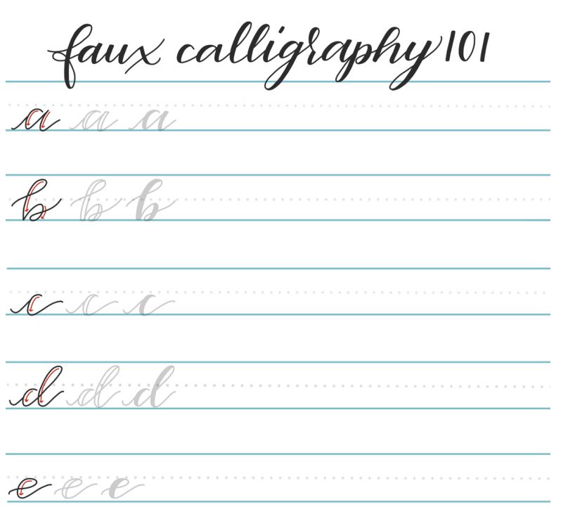 9 Free Calligraphy Practice Sheets