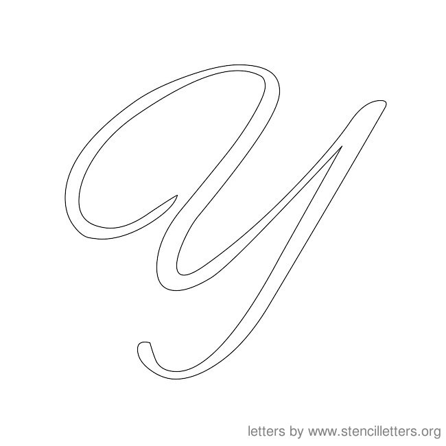printable calligraphy stencil letters
