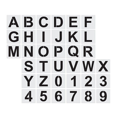 calligraphy letter numbers template small stencil art drawing stencils ...