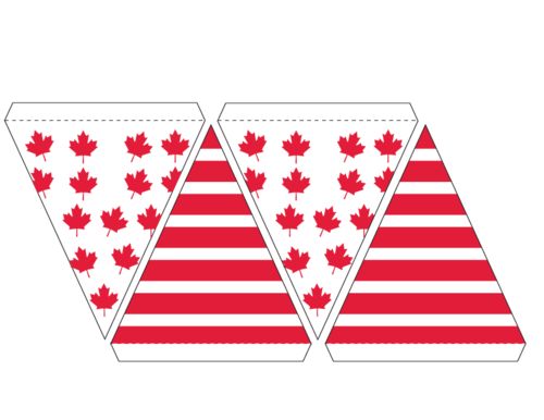 printable canada day flags
