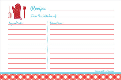 Free Printable canning inventory chart, recipe cards, &  holiday ...
