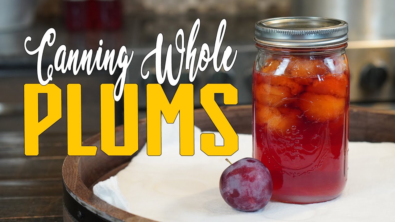 How to Preserve Whole Plums Canning Recipe