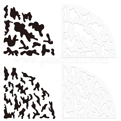 Wholesale CRASPIRE 2Pcs Camo Print Sleeve Stencils Acrylic Tie ...