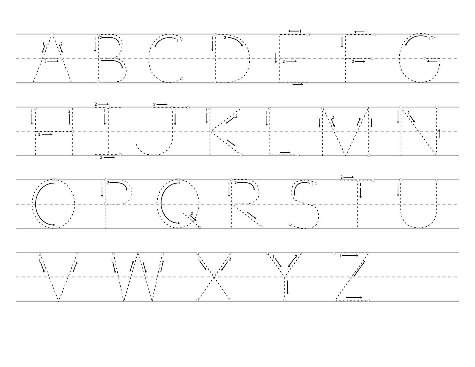 printable capital a