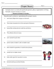 Capitalization Worksheets