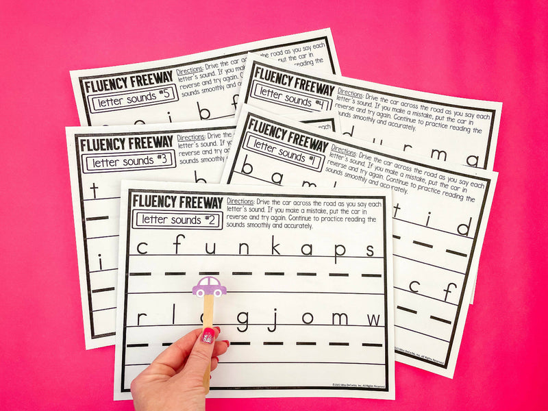Fluency Freeway Sound Automaticity Mats | Printable Classroom ...