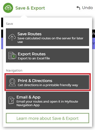 Print a Large Map of your Routes | MyRouteOnline