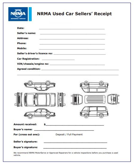 Car Receipt Template | Free Word Templates
