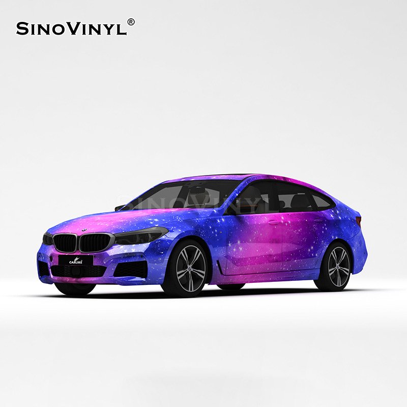 Glitter Blue Purple Premium Car Body Wrapping Films Printable ...