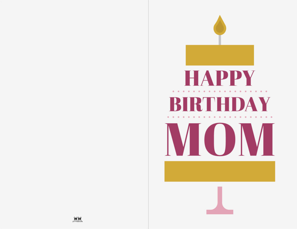 Free Printable Birthday Cards for Mom | Print Pretty Cards