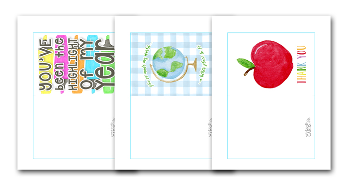 Free Printable Teacher Appreciation Cards | Print Pretty Cards