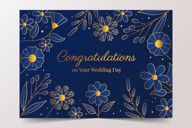 Congratulations Wedding Card - Free Download on Freepik