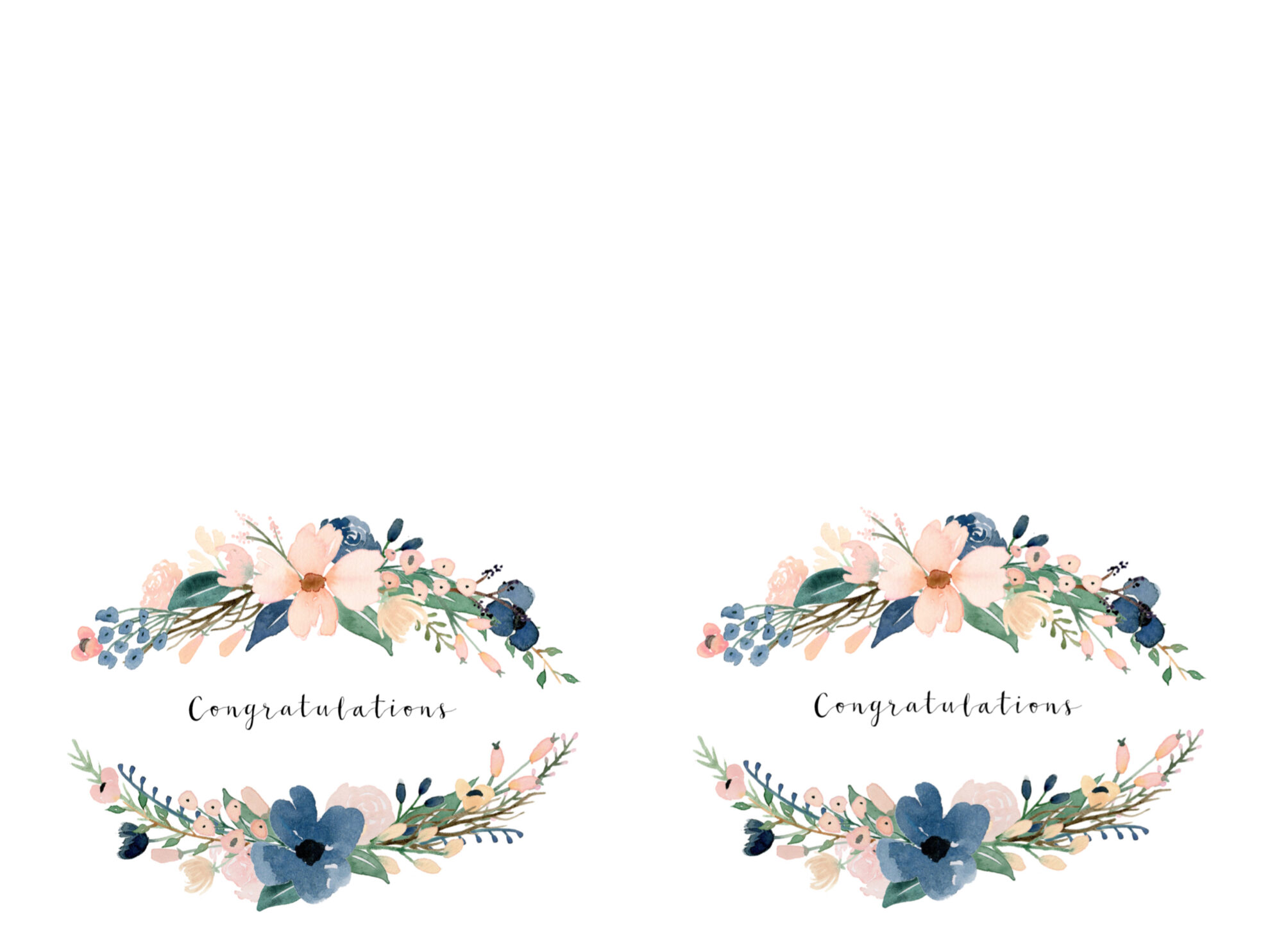11 Free, Printable Wedding Cards that Say Congrats
