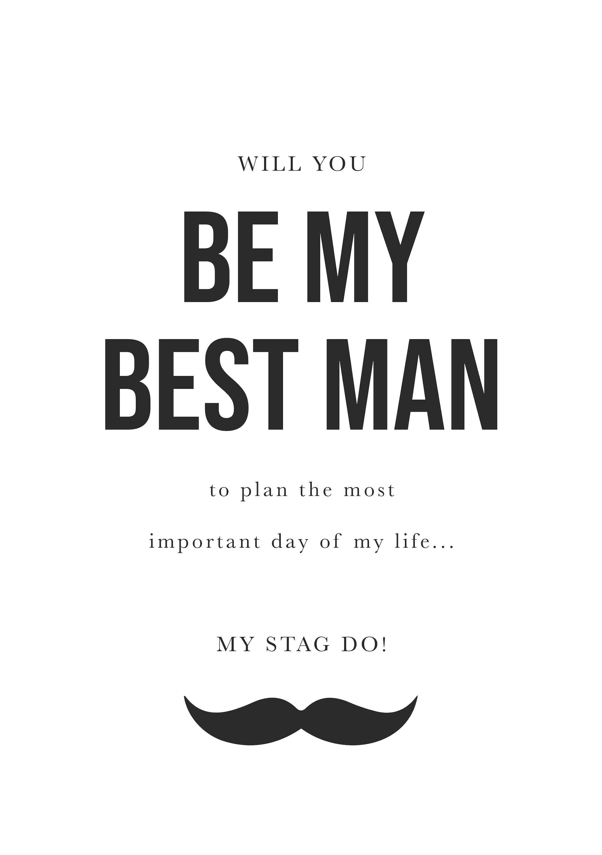 Groomsmen Proposal Cards with Envelopes, Your Service Is Required As A