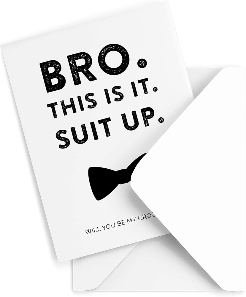 Groomsmen Proposal Cards Set of 10 Envelopes Bachelor Party Cards ...