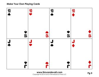 Blank Playing Card Template | Make Your Own Playing Cards PDF