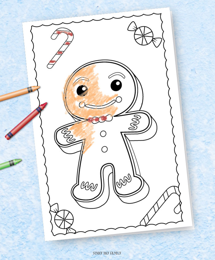 printable cards to color christmas