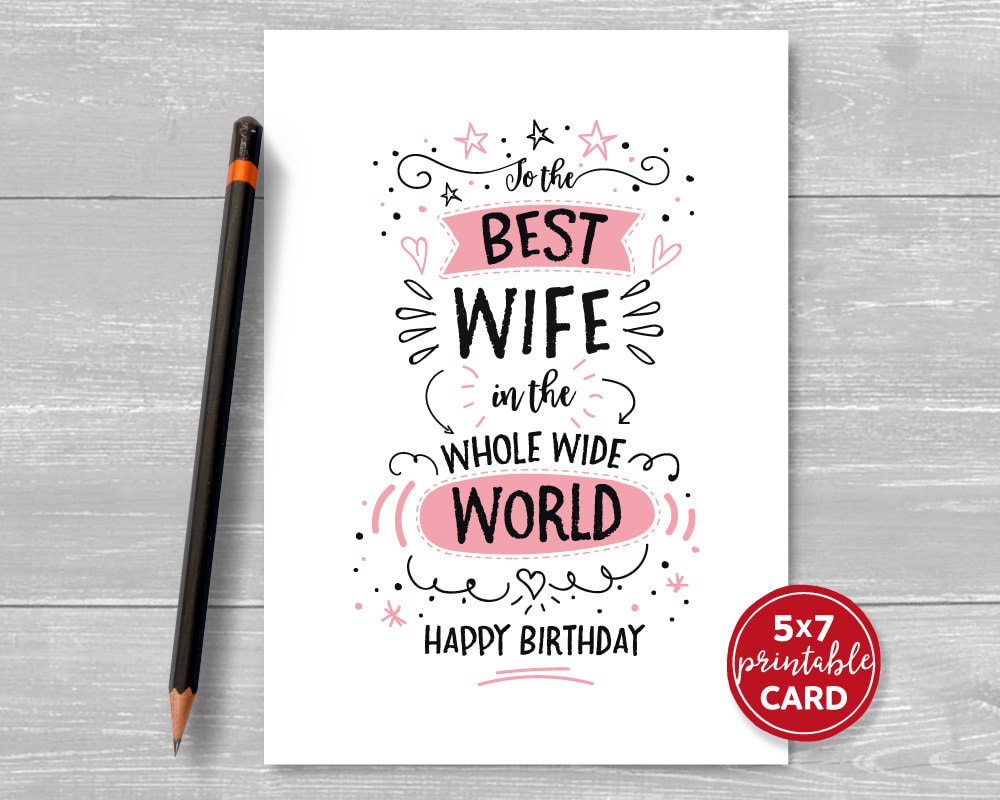 printable cards to wife