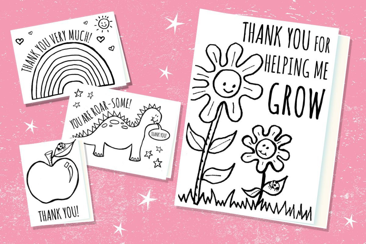 Thank You Teacher Cards - Free Printables | Giggly.co.uk
