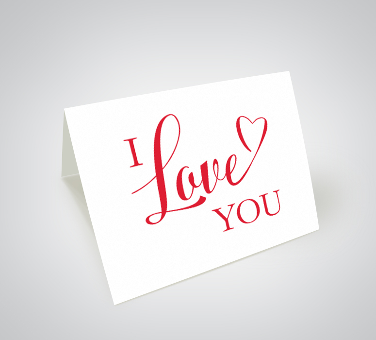 Printable I love You Card