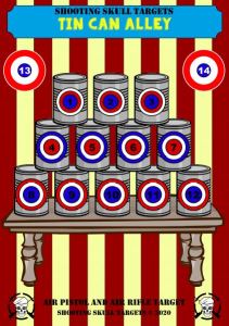 Carnival Themed Targets - Shooting Skull Targets