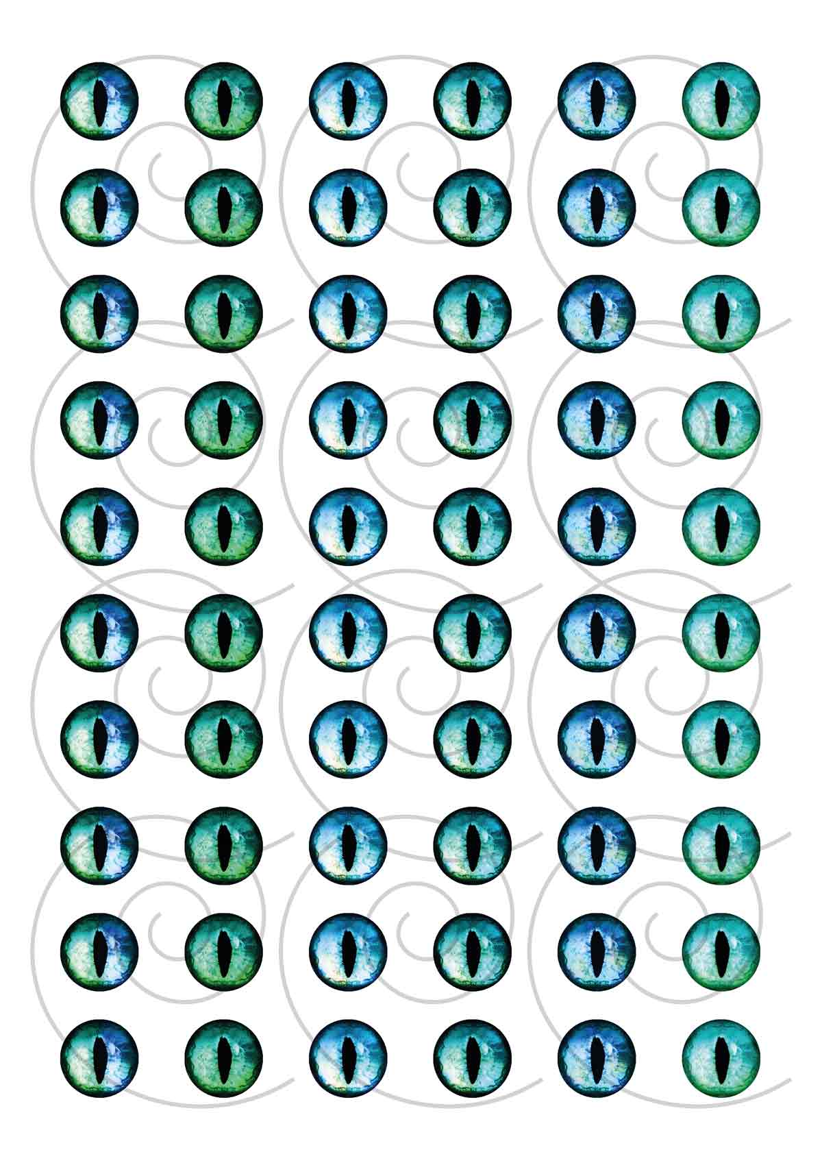 printable cat eyes