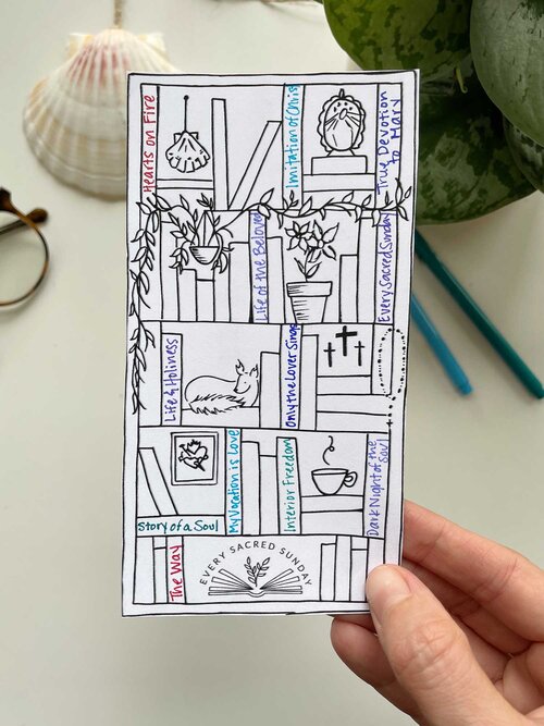The Catholic Bookshelf - Book Tracker Bookmark — Every Sacred Sunday