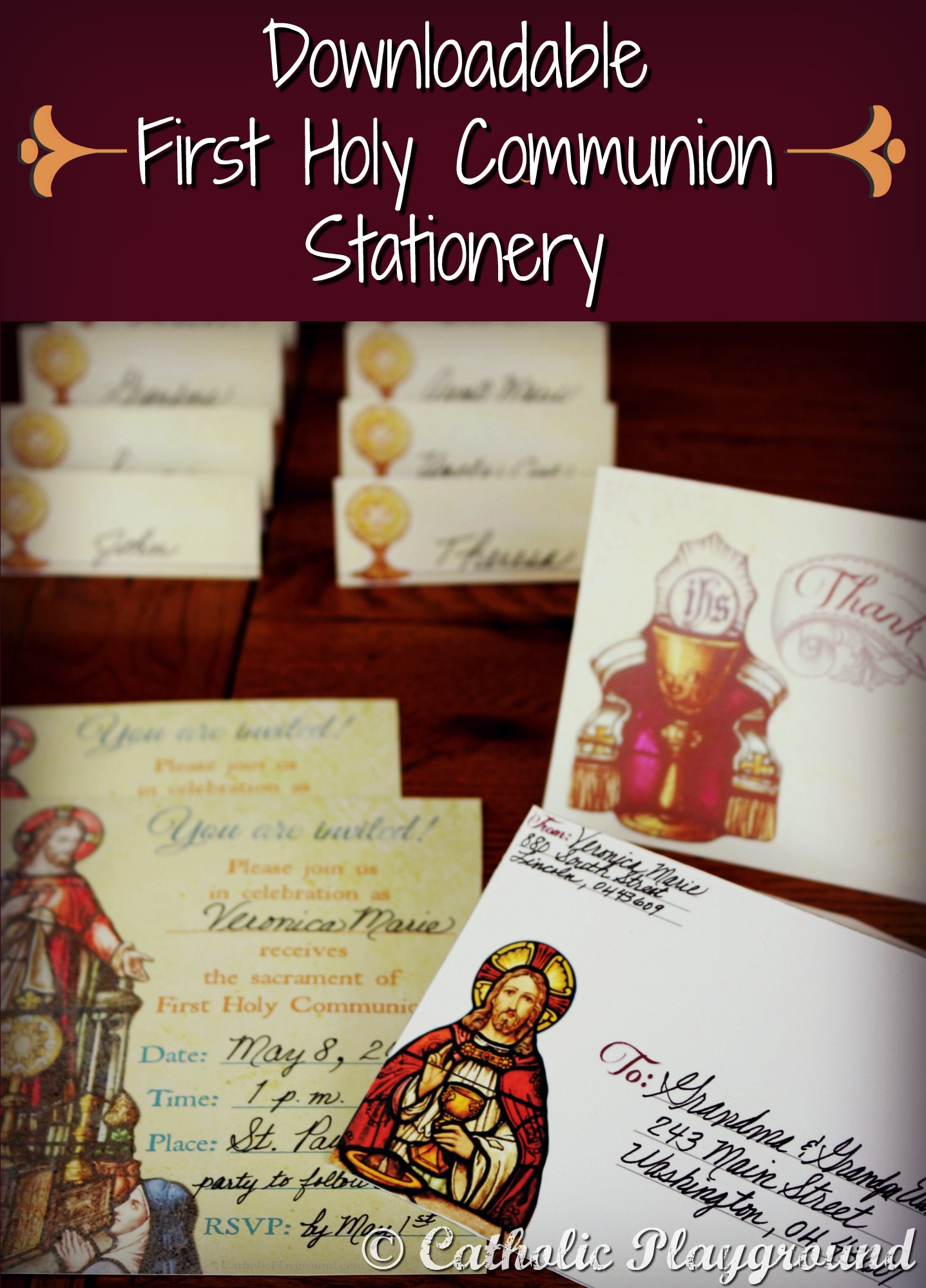 Printable Stationery - Catholic Playground