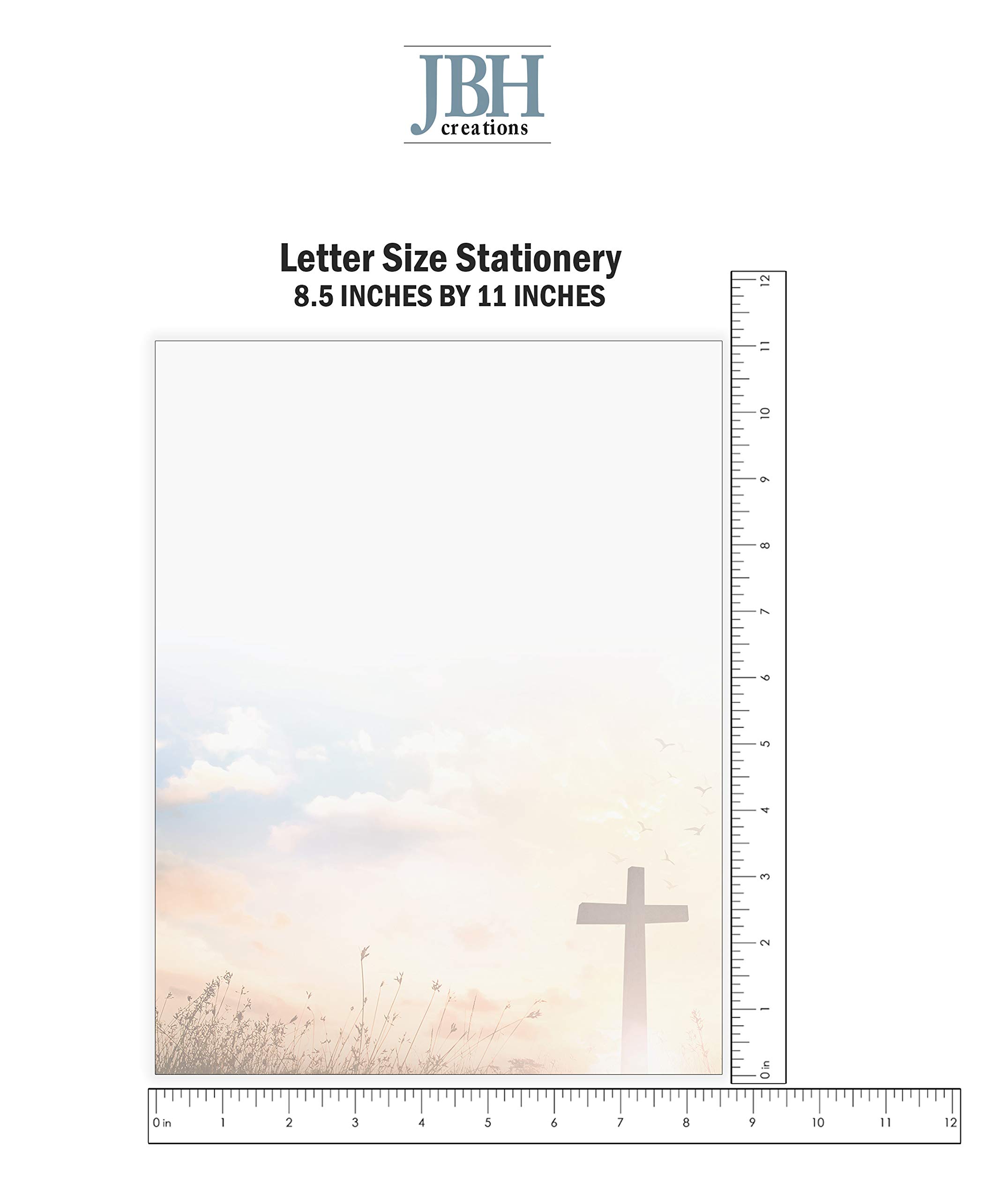 Amazon.com : Religious Stationery with Cross - Pack of 48 : Office ...