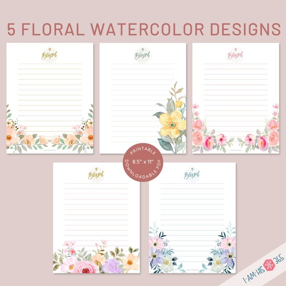 Printable Catholic Stationery Blessed Catholic Letterhead 8.5x11 ...