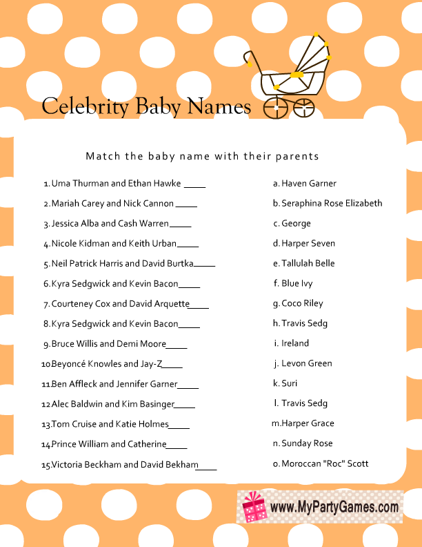 printable celebrity baby pictures quiz