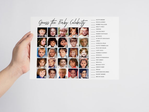 printable celebrity baby pictures quiz