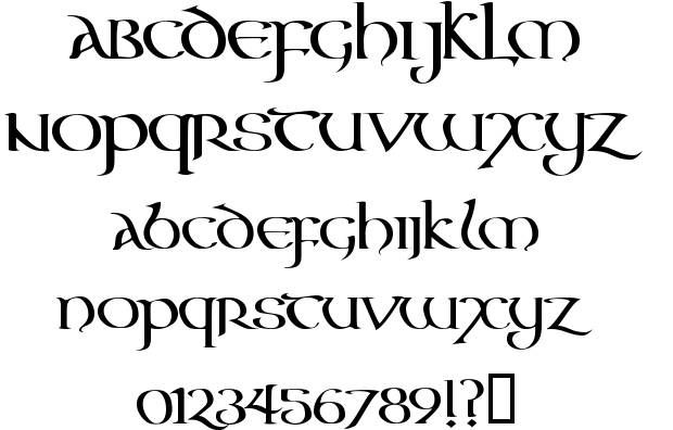 printable celtic fonts