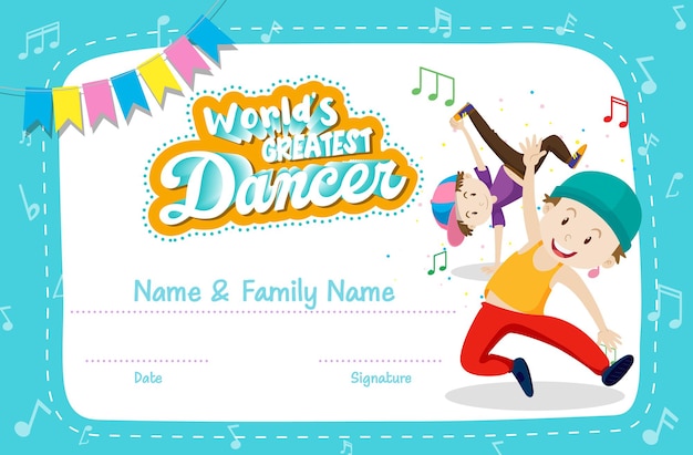 Certificate Dance Images - Free Download on Freepik