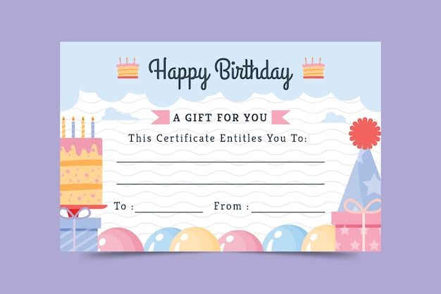 printable certificates for birthday