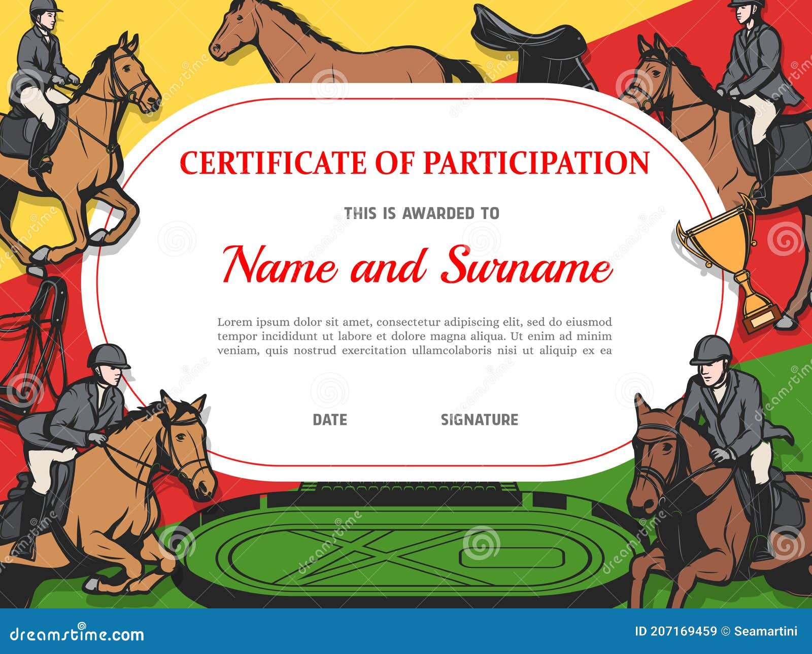 certificate-of-participation-in-horse-race-diploma-stock-worksheets-library for Free Printable Horse Riding Certificates Certificate of Participation in Horse Race Diploma Stock ... - Worksheets Library for Free Printable Horse Riding Certificates