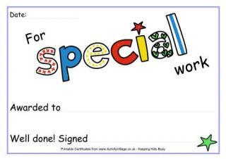printable certificates for kids