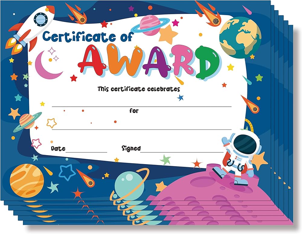 Free printable certificates for kids Download Free printable
