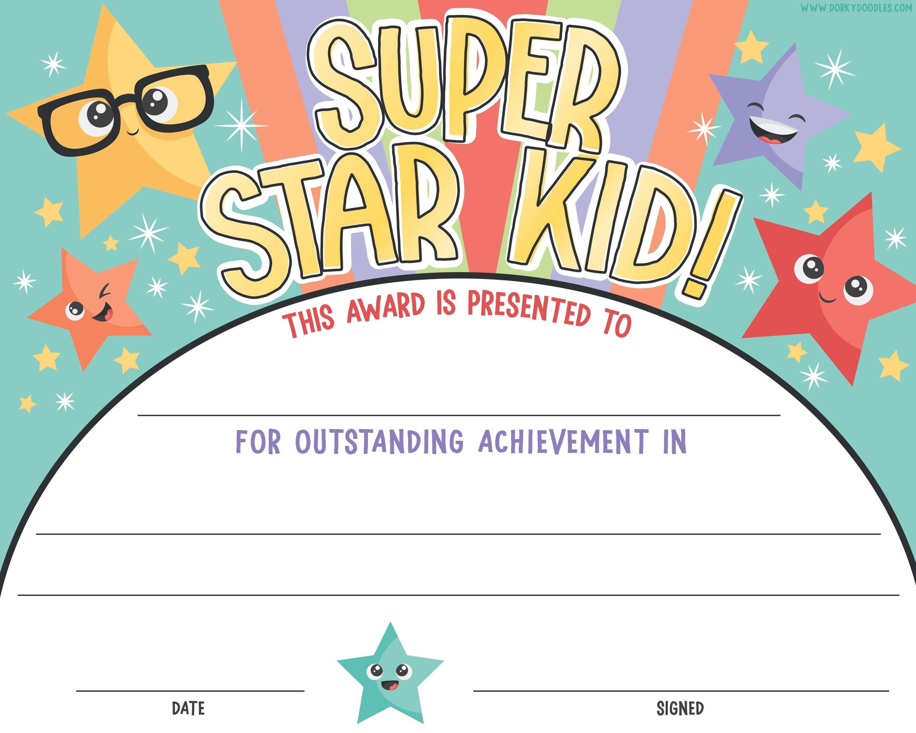 printable certificates for kids
