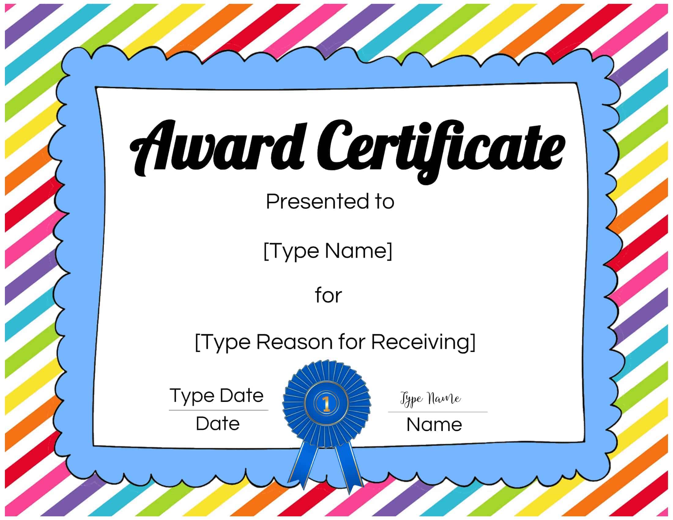 printable certificates for preschool