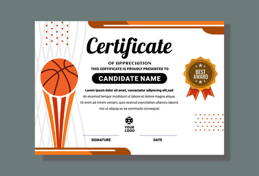 printable certificates for sports