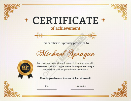 8+ Free Sports Certificate Templates &  Formats for MS Word