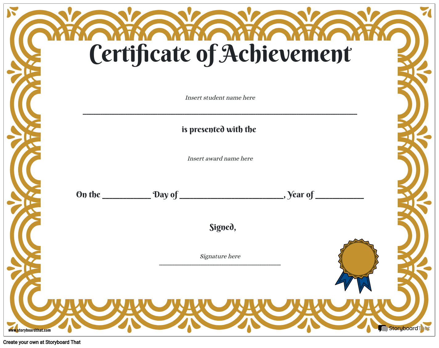 certificate-of-achievement-storyboard-by-worksheet-templates-worksheets-library for Free Printable Certificates Of Achievement For Students Certificate of Achievement Storyboard by worksheet-templates - Worksheets Library for Free Printable Certificates Of Achievement For Students