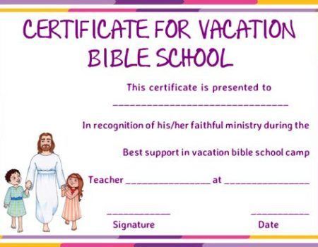 New Printable Vbs Certificates Free - Amazing Certificate Template ...