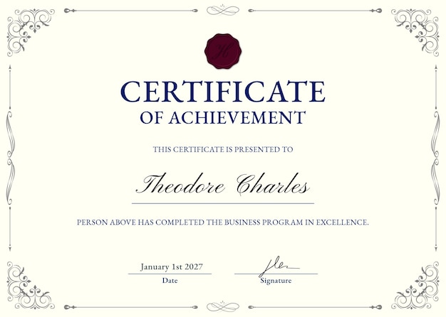 Certificate Word PSD, High Quality Free PSD Templates for Download