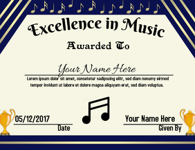 printable certificates music