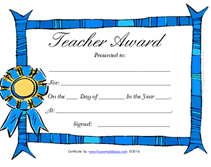 printable certificates of appreciation for teachers