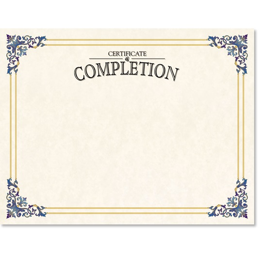 printable certificates of completion