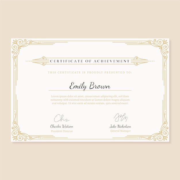 Certificate Frame Vectors &  Illustrations for Free Download