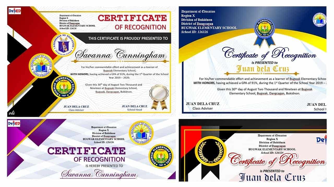 Certificates | DepEd Tambayan